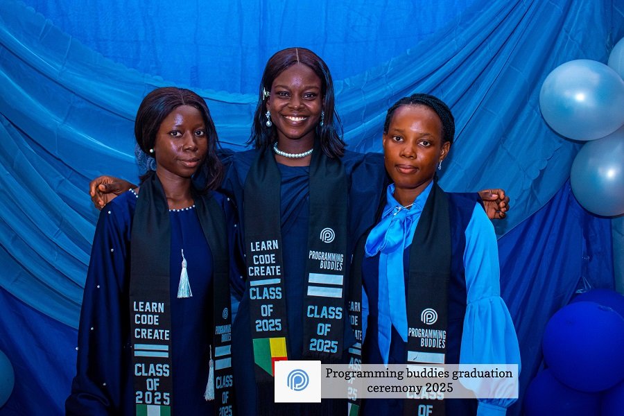 Students learning digital skills at Programming Buddies Academy